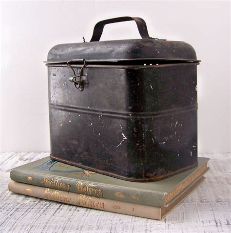 antique metal lunch box|old metal lunchboxes images.